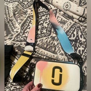 Marc Jacob’s Snapshot bag limited color spray paint white